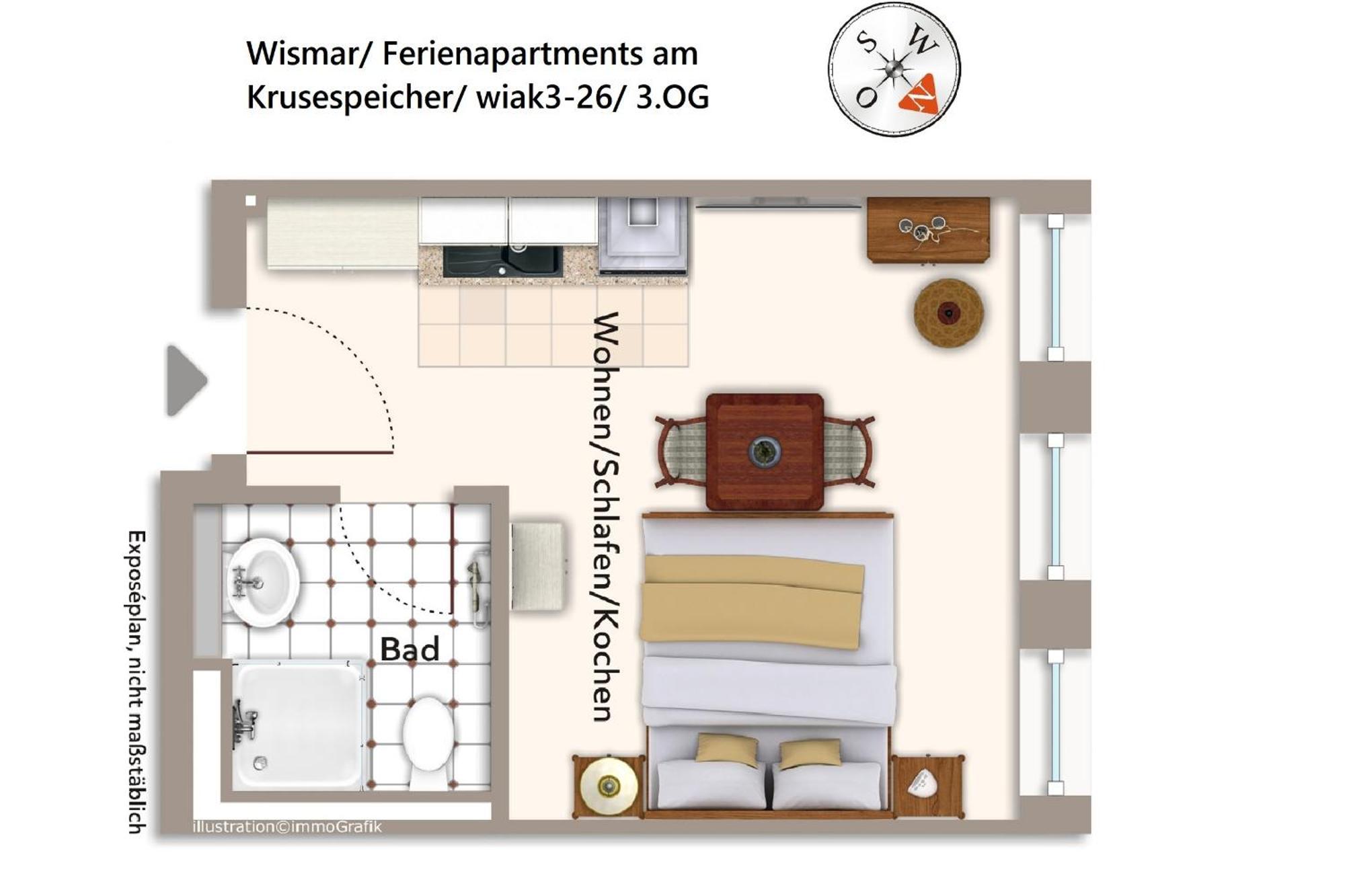 Wißmar Ferienapartments Am Krusespeicher Ferienapartments Am Krusespeicher 3-26 מראה חיצוני תמונה